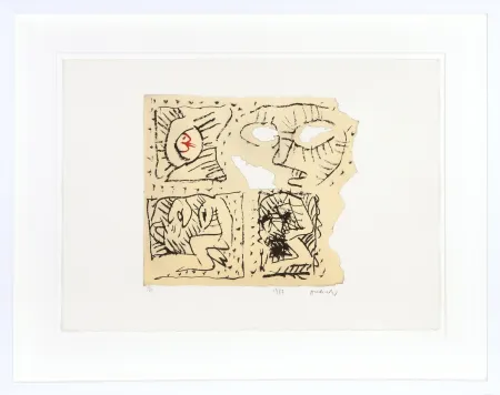 Акватинта Alechinsky - Untitled