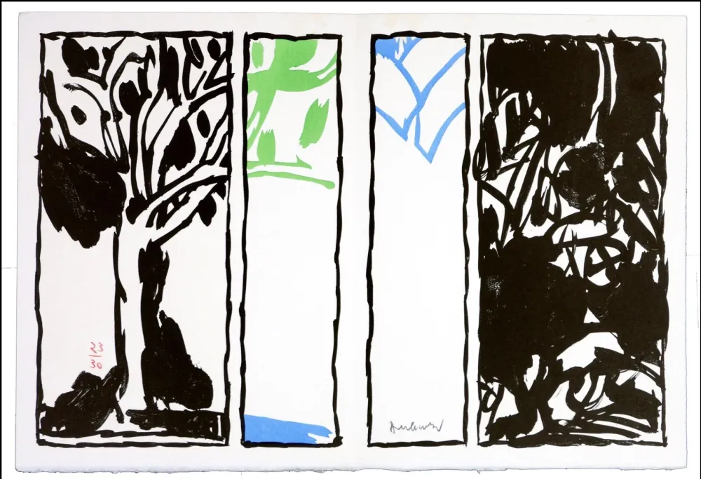 Литография Alechinsky - Vaccillations