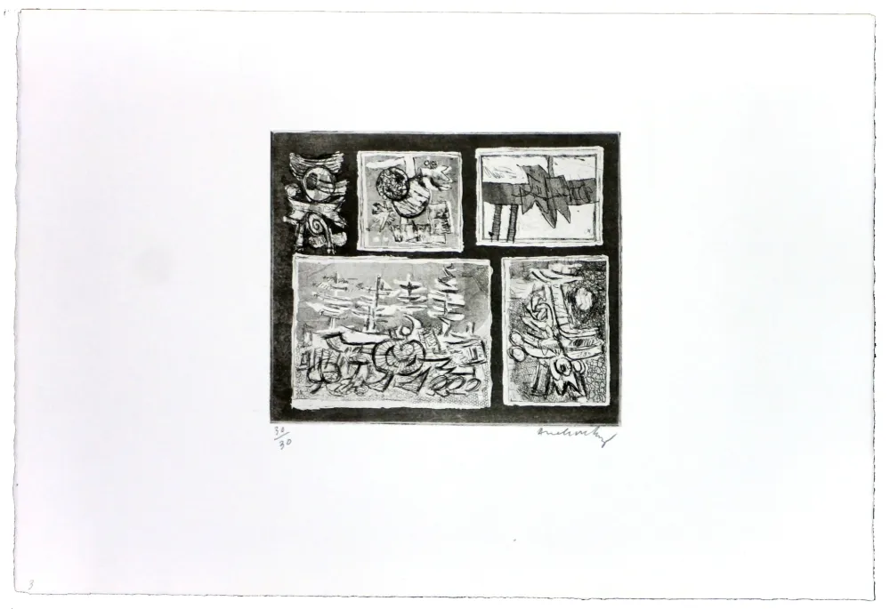 Офорт Alechinsky - Végétal