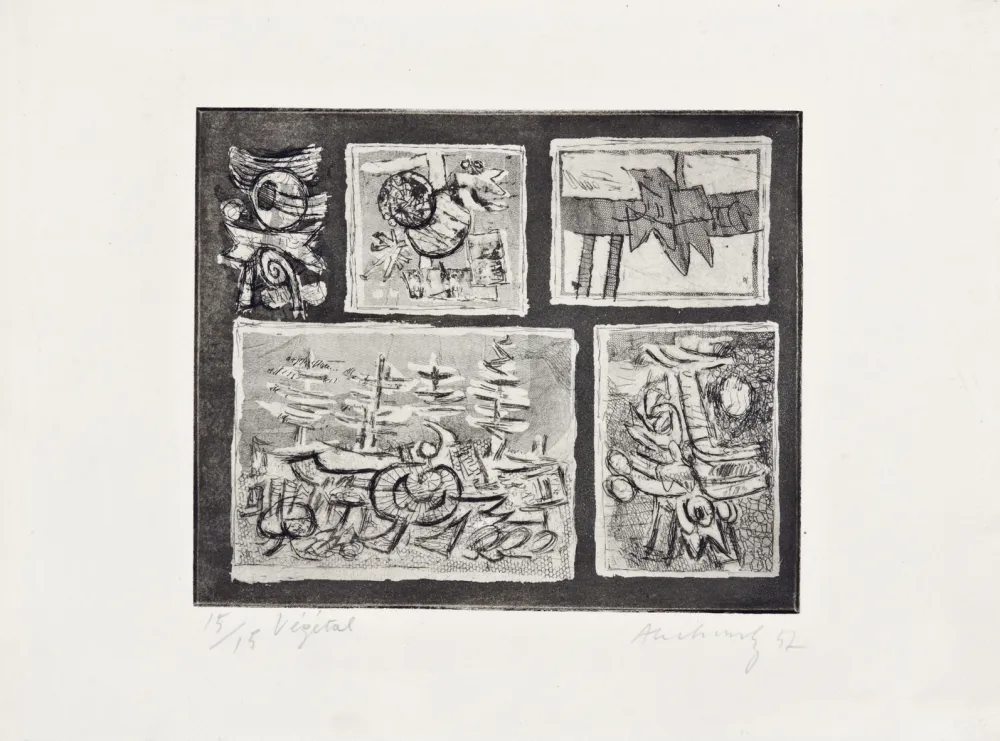 Офорт Alechinsky - Végétal