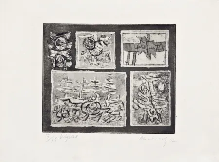 Офорт Alechinsky - Végétal