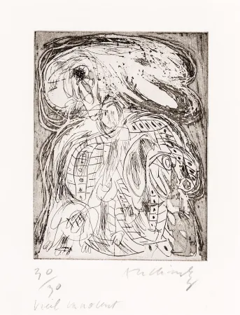 Офорт Alechinsky - Vieil innocent