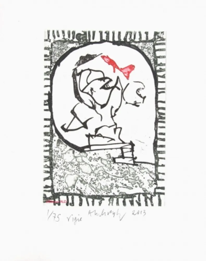 Офорт Alechinsky - Vigie