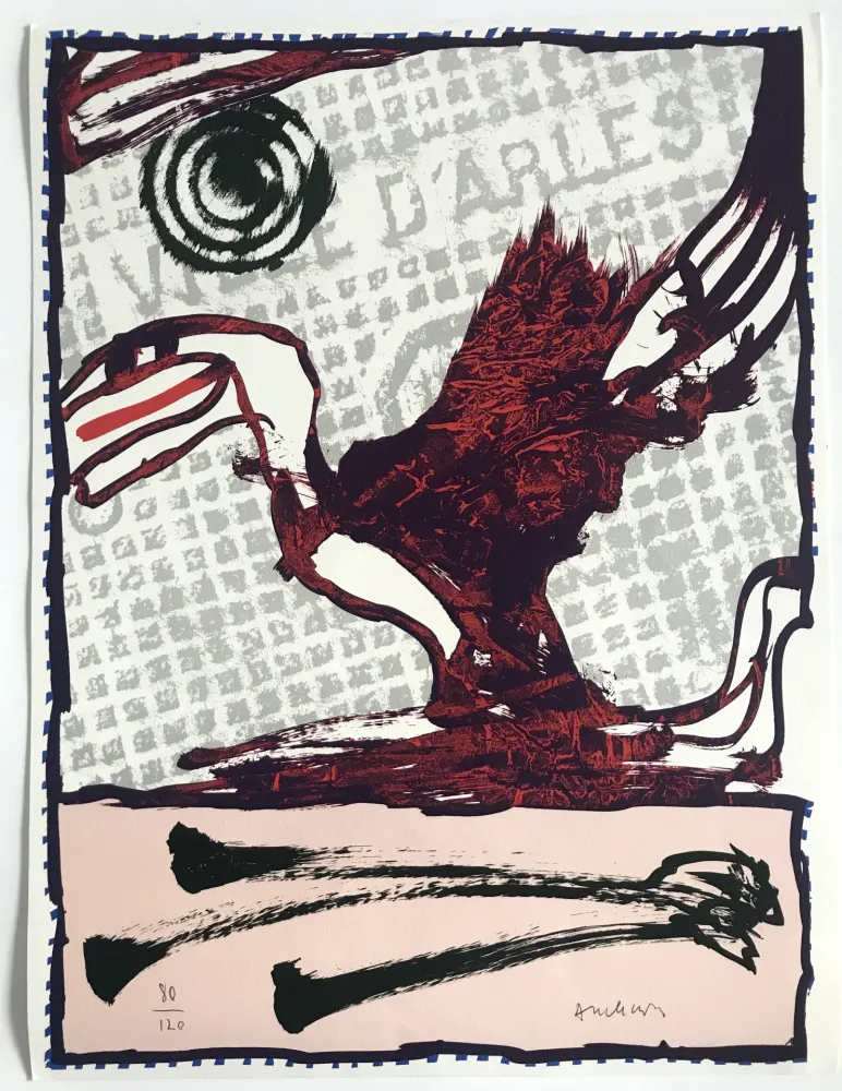 Литография Alechinsky - Ville d'Arles