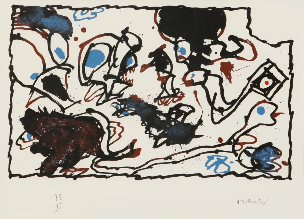 Литография Alechinsky - Vivier