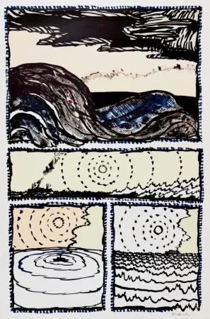 Литография Alechinsky - Volturno II