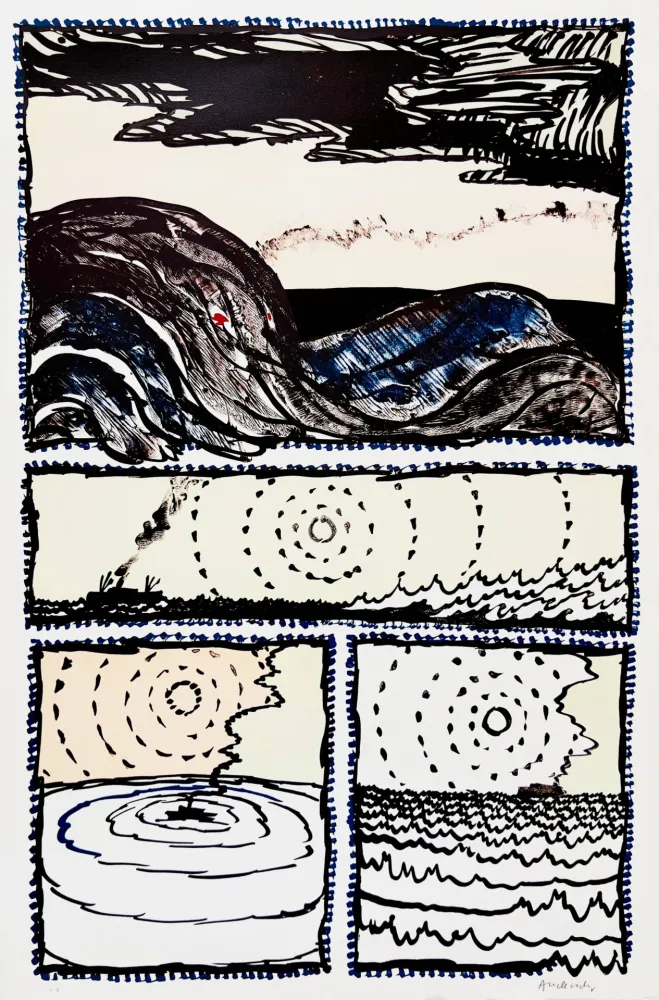 Литография Alechinsky - Volturno II