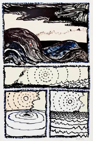 Литография Alechinsky - Volturno II