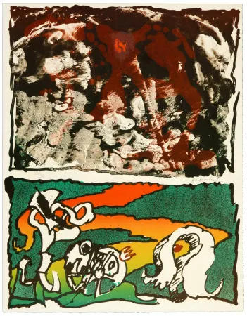 Литография Alechinsky - Vulcanalogies II