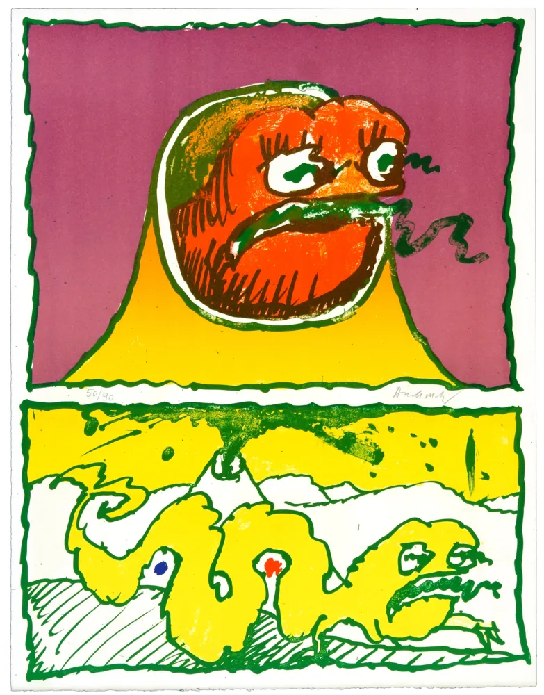 Литография Alechinsky - Vulcanalogies IV