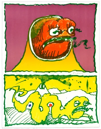 Литография Alechinsky - Vulcanalogies IV