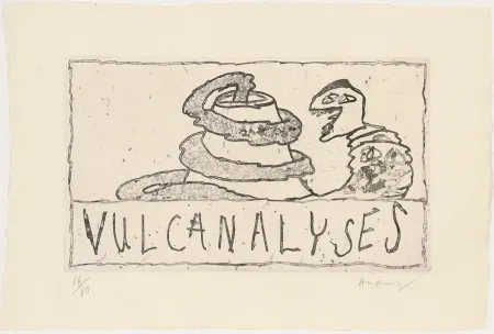 Офорт Alechinsky - Vulcanalyses 01