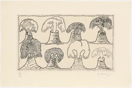 Офорт Alechinsky - Vulcanalyses 03