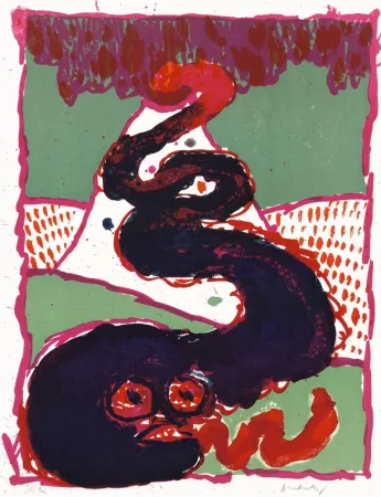 Литография Alechinsky - Vulcanologie