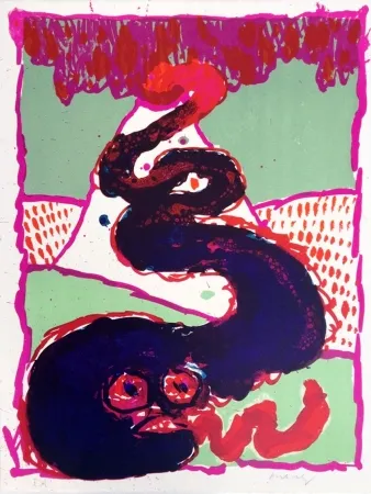 Литография Alechinsky - Vulcanologie B