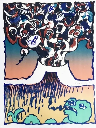 Литография Alechinsky - Vulcanologie D