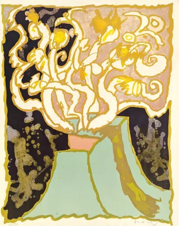 Литография Alechinsky - Vulcanologie - planche 7 