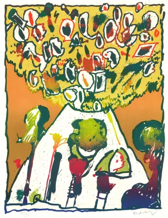 Литография Alechinsky - Vulcanologies