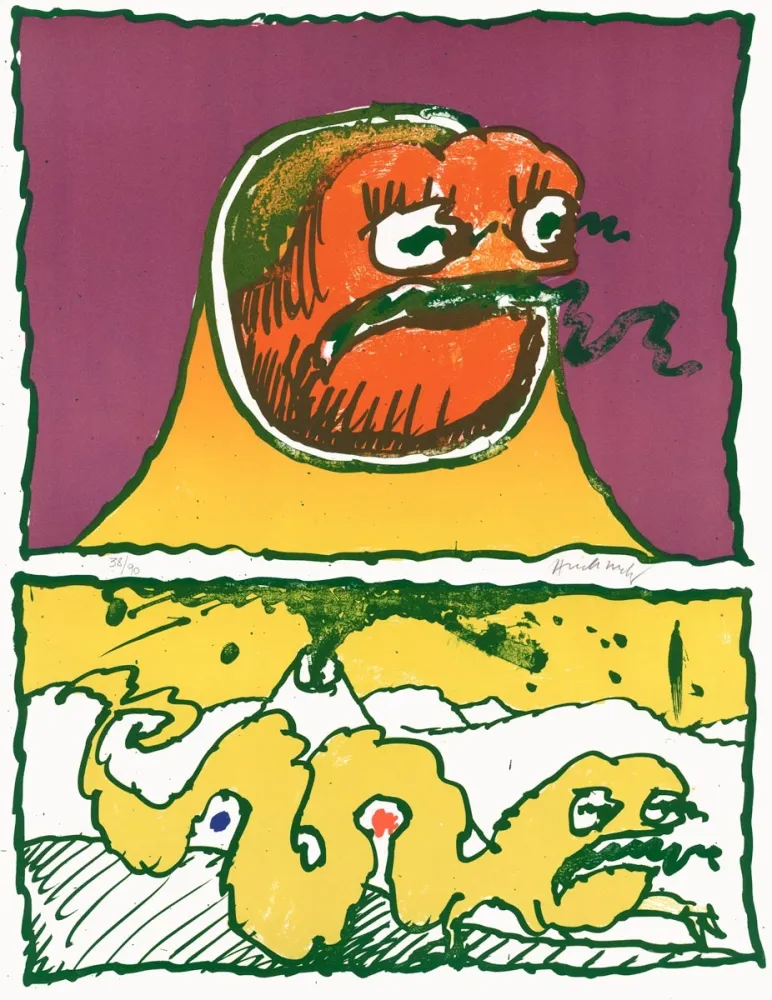 Литография Alechinsky - Vulcanologies