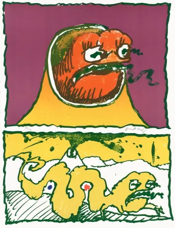 Литография Alechinsky - Vulcanologies