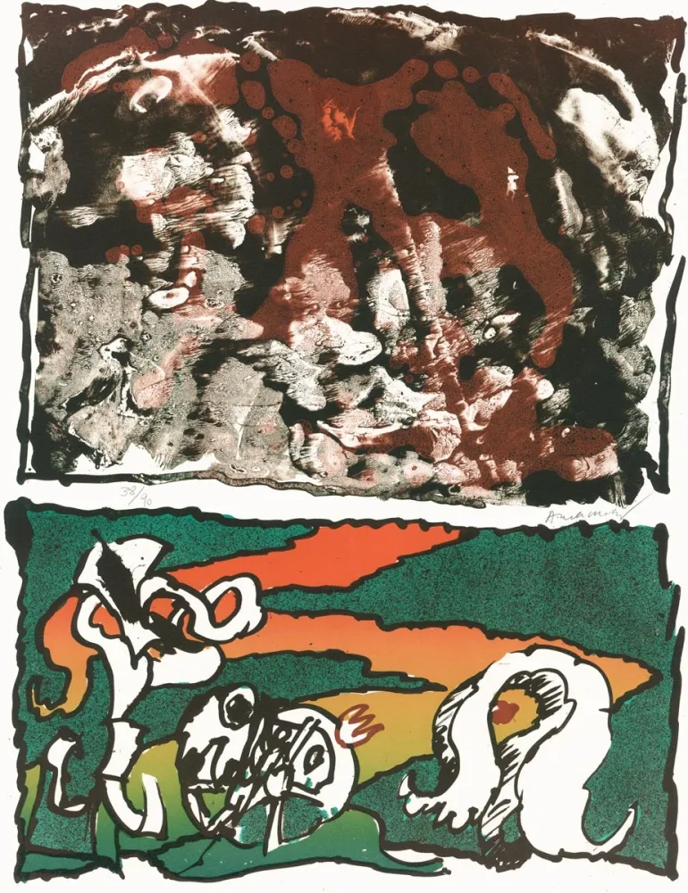 Литография Alechinsky - Vulcanologies