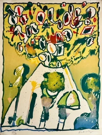 Литография Alechinsky - Vulcanologies VI