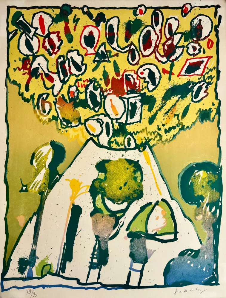 Литография Alechinsky - Vulcanologies VI