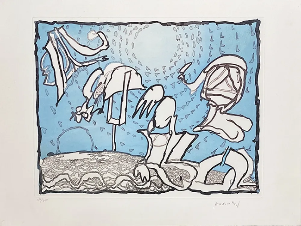 Гравюра Alechinsky - Waterloo