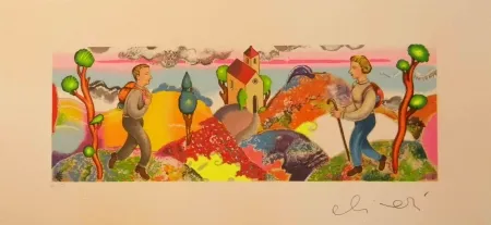 Сериграфия Alinari - ''Alla stessa ora ma in un cosmo analogo''