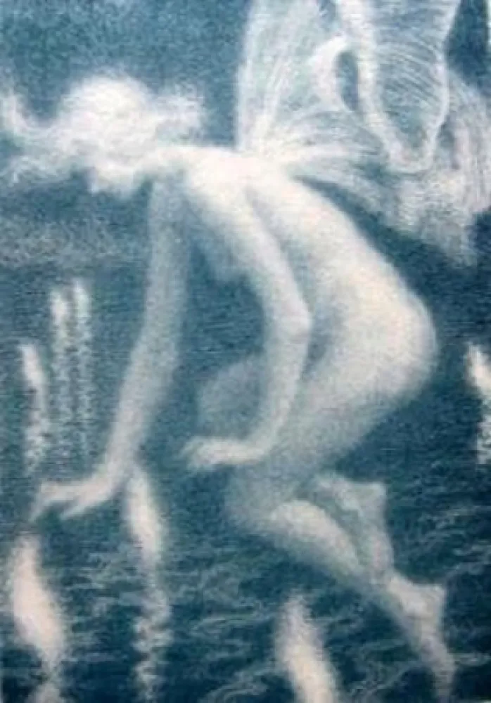 Литография Alleaume - Phalène et les feux follets