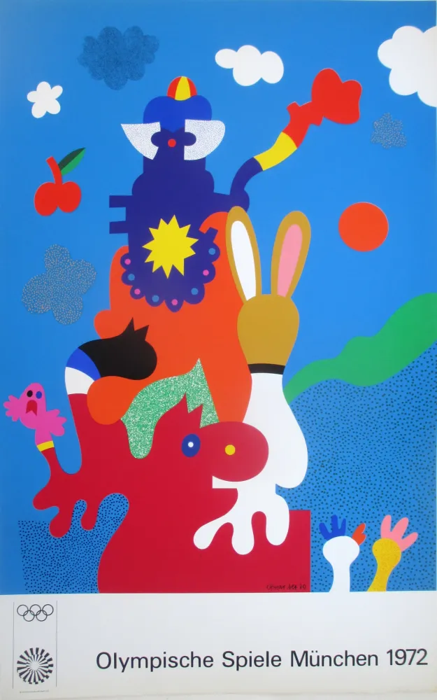 Сериграфия Alt - OL 1972 - original colour silkscreen