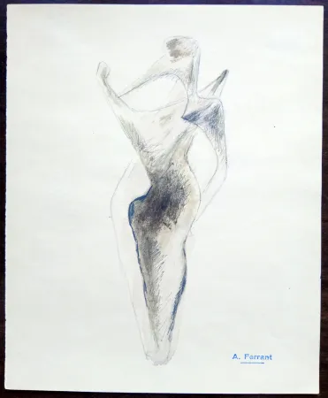 Нет Никаких Технических Àngel - Boceto escultura - Original Drawing
