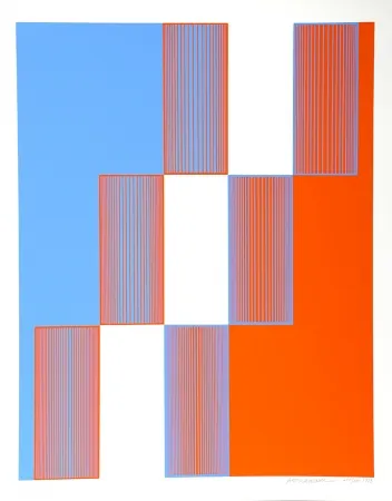 Сериграфия Anuszkiewicz - Celebrate New York