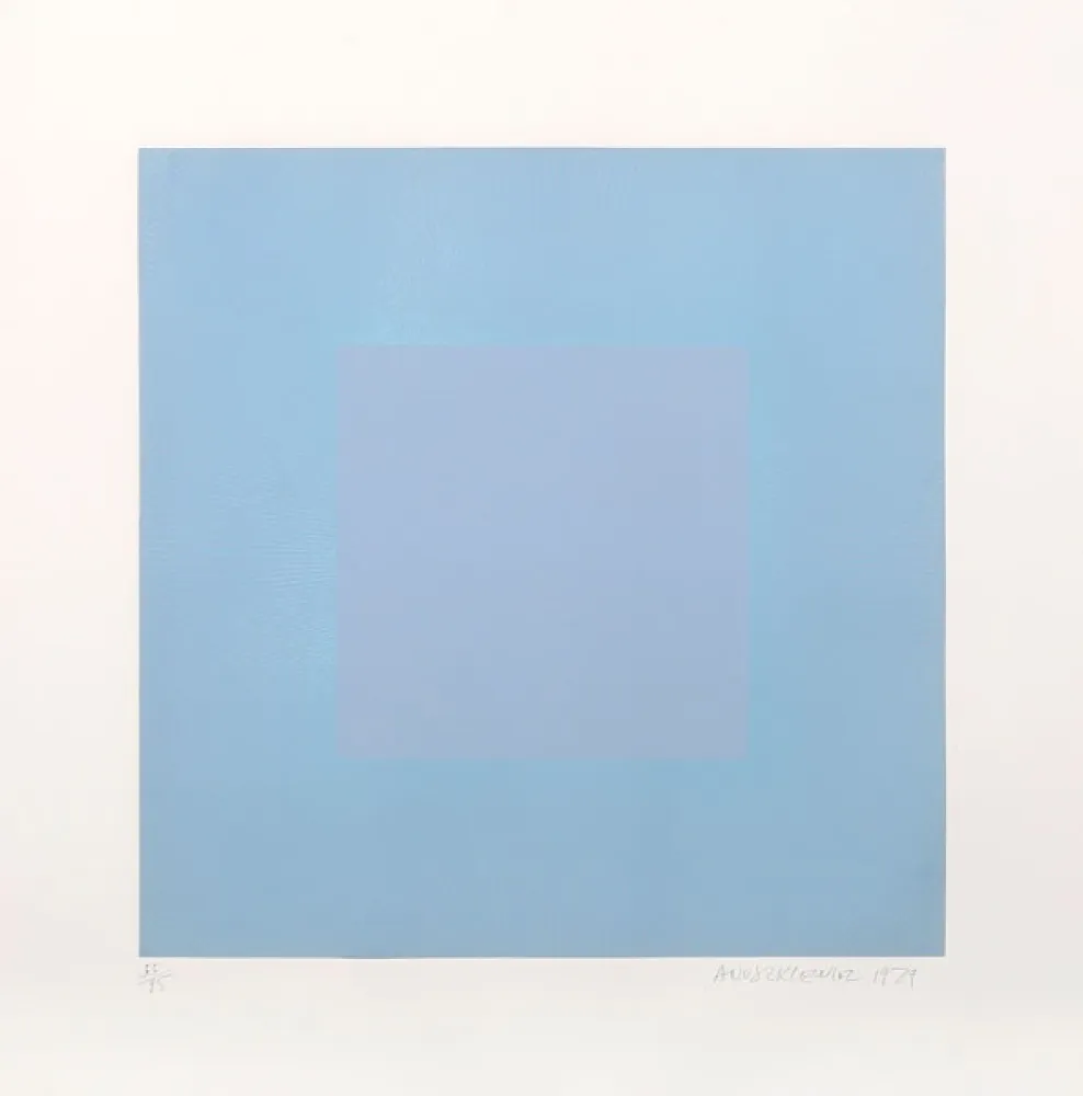 Акватинта Anuszkiewicz - Winter Suite (Light Blue with Light Blue)