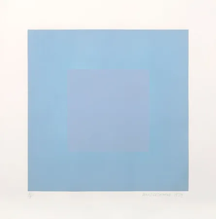 Акватинта Anuszkiewicz - Winter Suite (Light Blue with Light Blue)