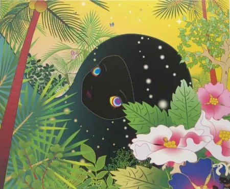 Литография Aoshima - Building Head - Palm Trees