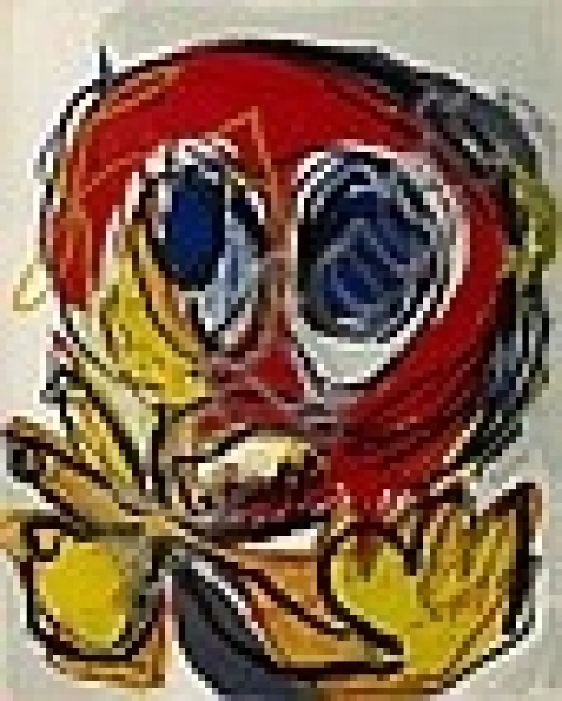 Литография Appel - A Beast-Drawn Man