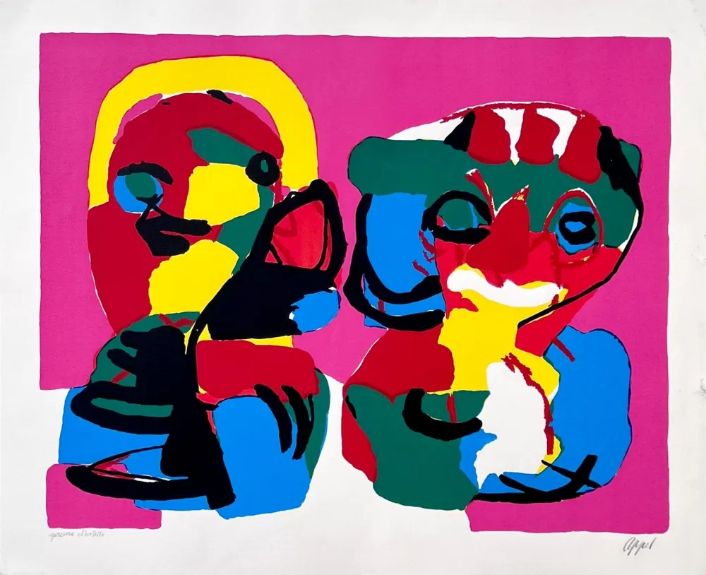 Литография Appel - Au printemps 