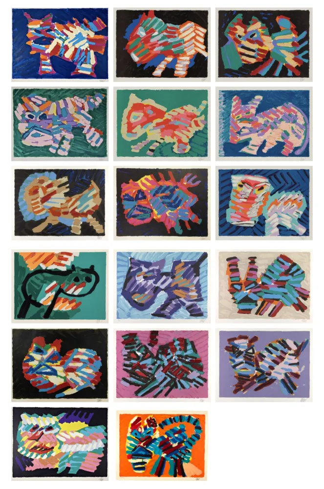 Литография Appel - Cats