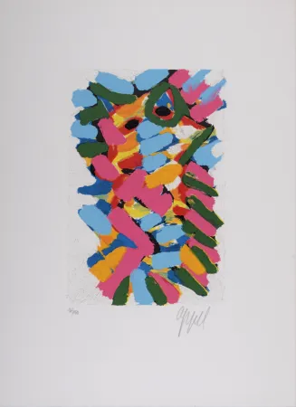 Сериграфия Appel - Composition, c. 1970 - Hand-signed & numbered
