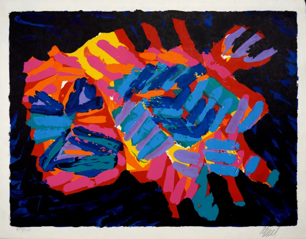 Литография Appel - Devil Cat, 1978 - Hand-signed!