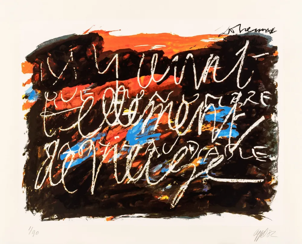 Сериграфия Appel - Duo 02 : il y avait