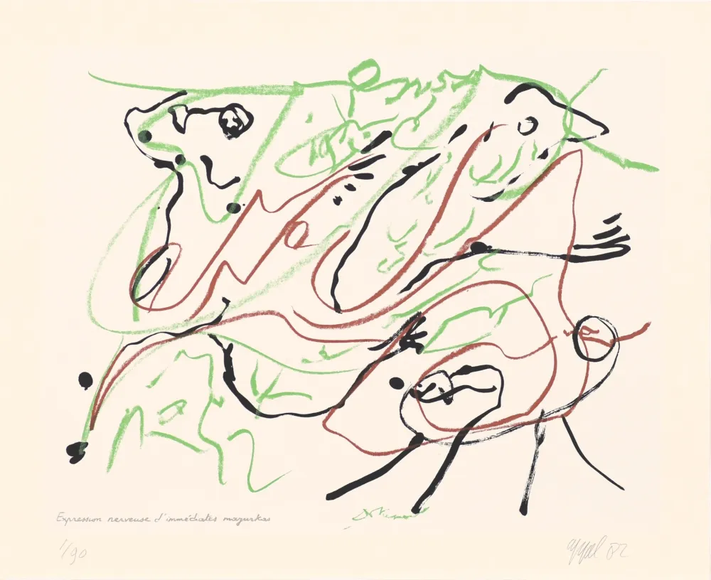 Сериграфия Appel - Duo 04 : Expression nerveuse