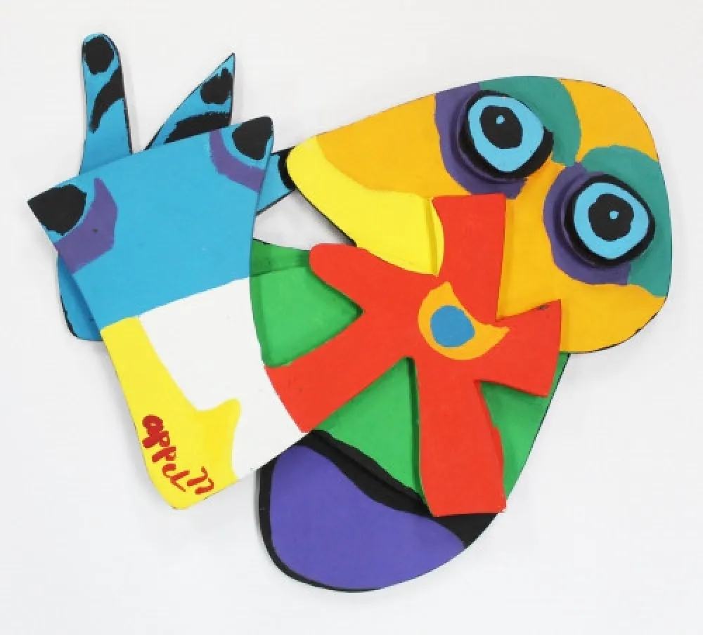 Гравюра На Дереве Appel - Flower with Blue Eyes,