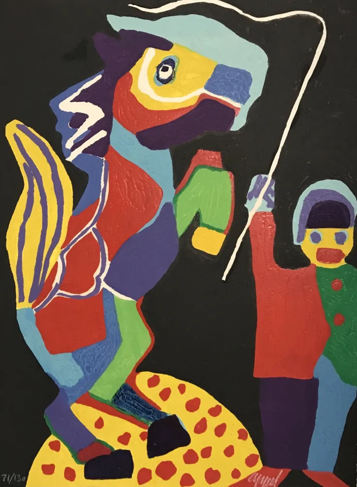 Гравюра На Дереве Appel - Horse and Ring Master