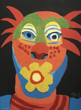 Гравюра На Дереве Appel - Le Dompteur a la rose from the Circus series