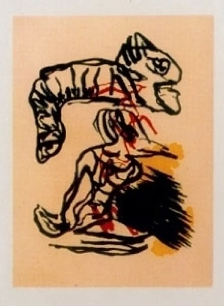 Акватинта Appel - Salto sobre la cabeza