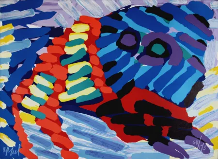 Сериграфия Appel - See me running again, 1978 - Hand-signed!