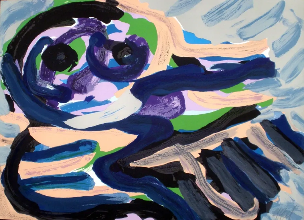 Литография Appel - Sitting in the landscape 