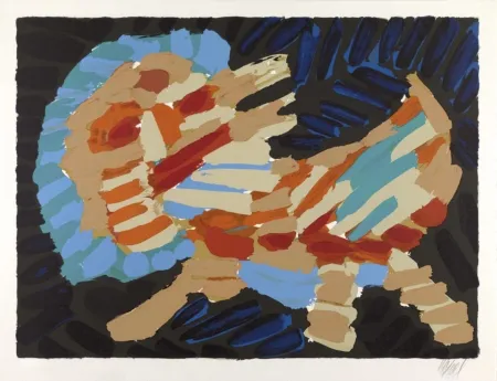 Литография Appel - Smiling Cat